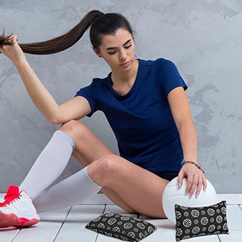 Eccliy 20 Pcs Volleyball Makeup Bags Bulk Sport Team Gifts Volleyball Cosmetic Bag Accessories for Women Toiletry Zipper Pouch Travel Canvas Gifts Stuff for Team Party Players