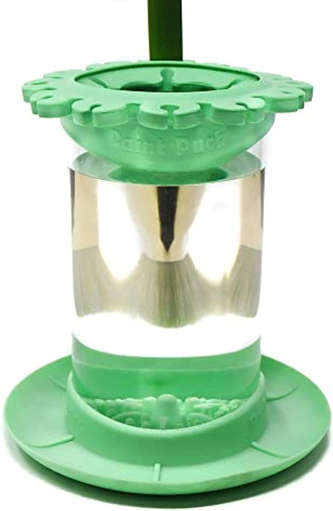 Paint Puck Ultimate Rinse Cup Paint Brush Cleaner – Non-Spill Paint Water Cup & by PaintPuck