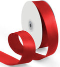 1-1/2 Inch 100 Yards Satin Ribbon Red, Solid Color Fabric Ribbon by HimBen
