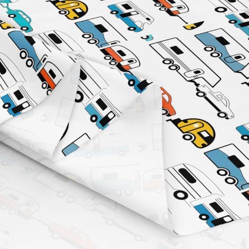 Erosebridal Camper Fabric By the Yard, 5 Yards