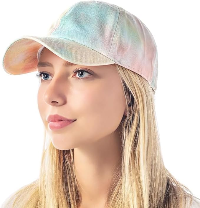 Cotton Baseball Cap Dad Hat – Washed Low Profile Adjustable Hat for Men Women Casual Outdoor Running Golf