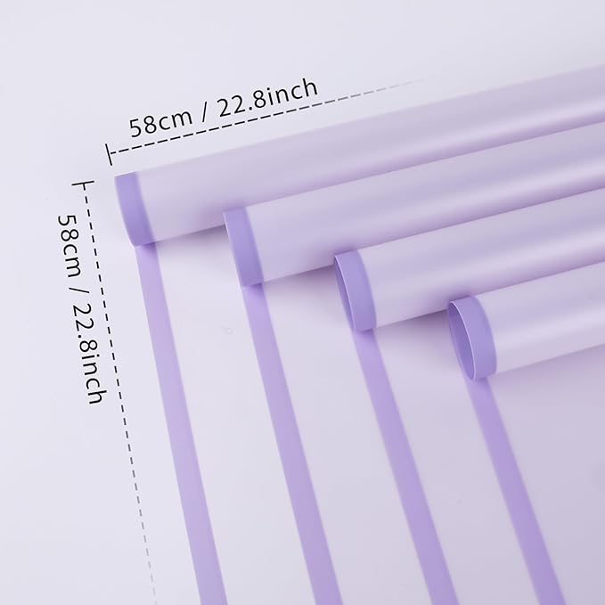 FUHITIM 20 Sheets Flower Wrapping Paper - Image 2