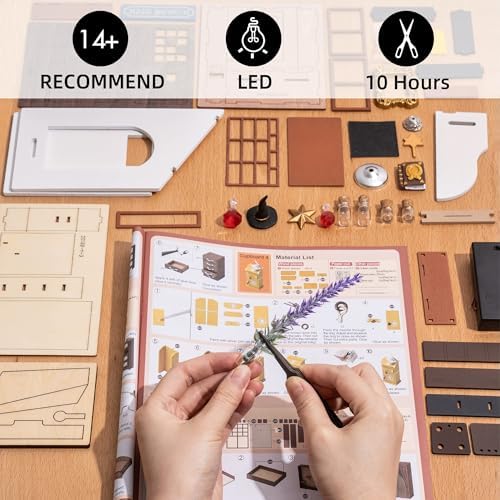 Rolife Magic Emporium DIY Miniature House Kit with LED Lights