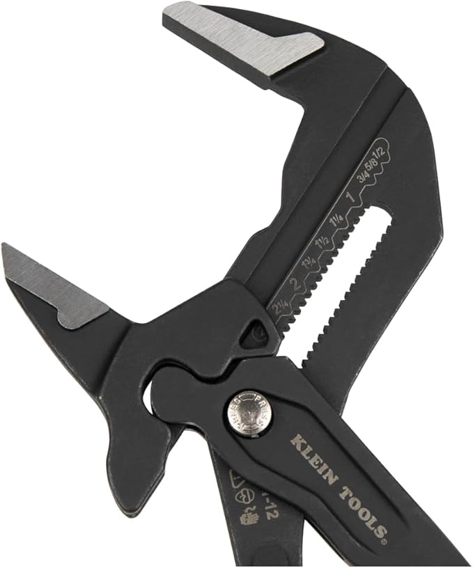 Klein Tools D53112 Compact Plier Wrench, High Leverage Multi-Use Adjustable - Image 8