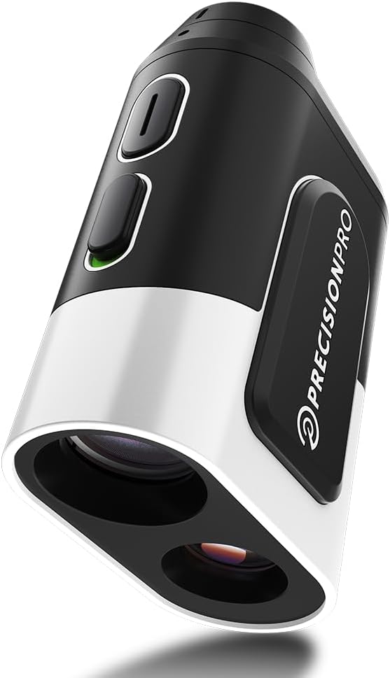 Precision Pro NX9 Golf Rangefinder with Slope Switch – 900 Yards Laser Range Finder, Flag Lock Vibration, 6X Magnification, Magnetic Cart Mount, Tournament Legal