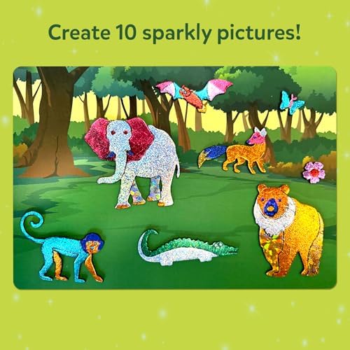 Skillmatics Foil Fun Animals Mega Pack, Foil Art Kit, Gift for Boys & Girls