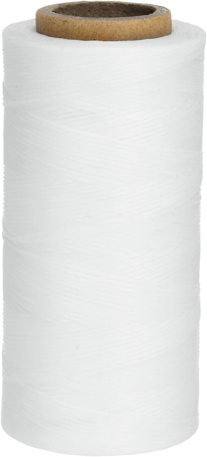 Uxcell 150D 0.8mm Flat Waxed Polyester Leather Sewing Thread, 284 Yards by uxcell