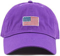 USA Flag & Embroidery Premium 100% Cotton Low Profile Adjustable Baseball Dad Cap