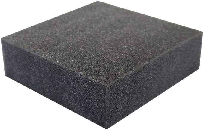 FoamRush 0.5" x 24" x 24" Charcoal High Density Upholstery Foam Cushion by FoamRush