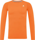 DEVOROPA Youth Boys Compression Shirt Long/Short Sleeve Football Baseball Undershirt Quick Dry Kids Sports Baselayer Crewneck