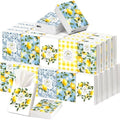 Outus 50 Pack Capri Lemons Party Favor, Travel Size Pocket Tissues
