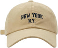 Top Baseball Caps for Women-Men Outdoor Baseball Hats New York Golf Sports Hat Curved-Brim UV Protection