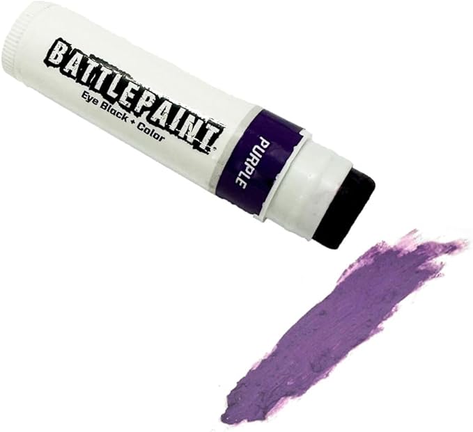EyeBlack BattlePaint – Bright Colored Under Eye Black Grease for Pro Athletes and Super Fans – Baseball, Softball, Football – 2 Sticks