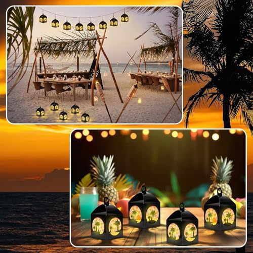 Simgoing 12 Sets Tropical Palm Tree Crafts DlY Tissue Paper Craft Kits