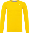 DEVOROPA Youth Boys Compression Shirt Long/Short Sleeve Football Baseball Undershirt Quick Dry Kids Sports Baselayer Crewneck