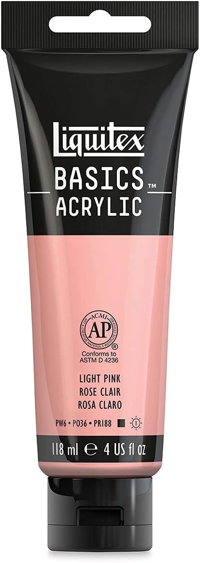Liquitex BASICS Acrylic Paint, 118ml Tube, Light Pink by Liquitex