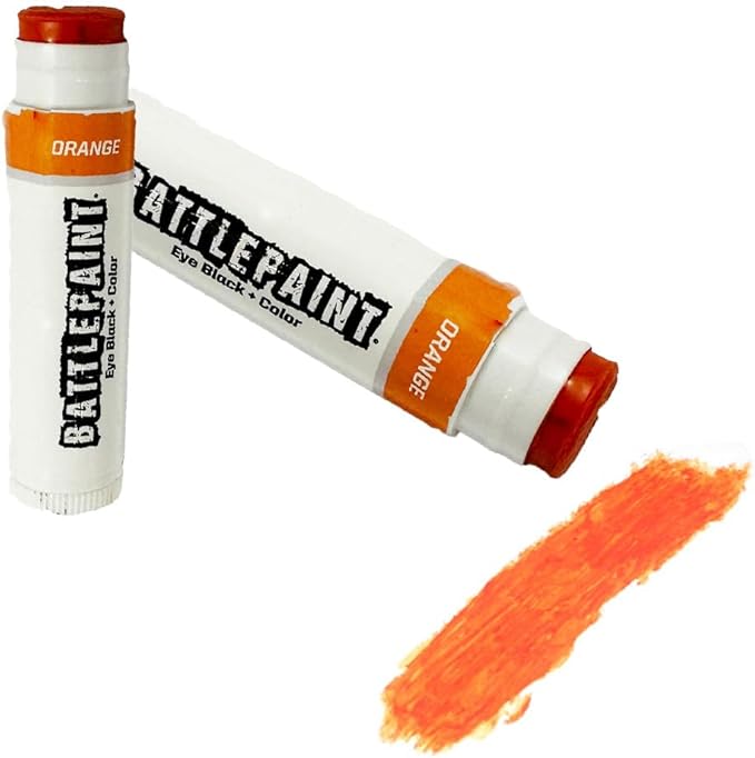 EyeBlack BattlePaint – Bright Colored Under Eye Black Grease for Pro Athletes and Super Fans – Baseball, Softball, Football – 2 Sticks