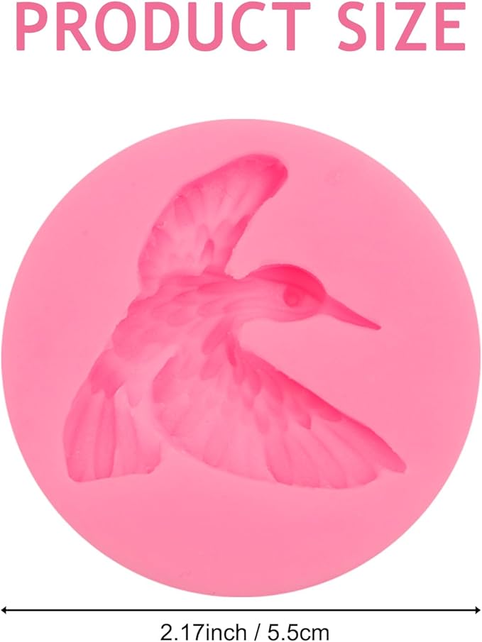 Hummingbird Silicone Fondant Mold, Bird Cake Decorating Mold - Image 2