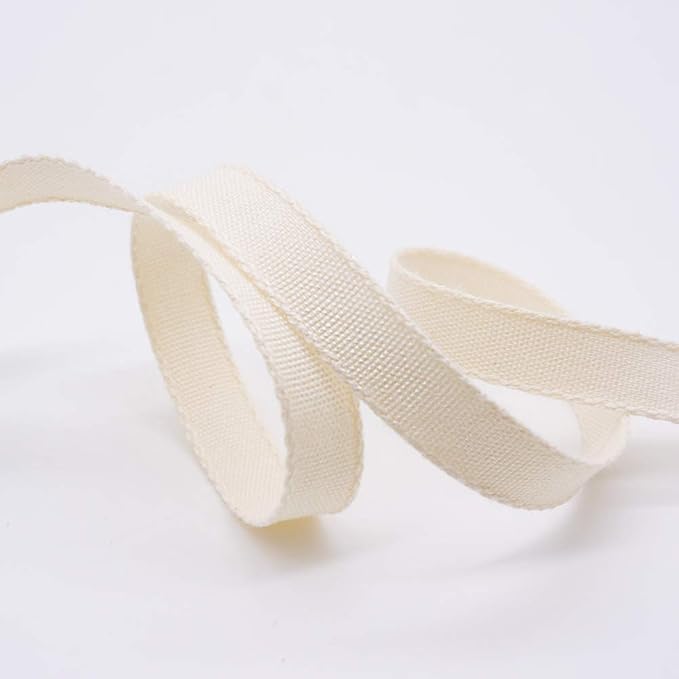 CT CRAFT LLC Ivory Cotton Ribbon 3/8" x 10 Yards - Image 3