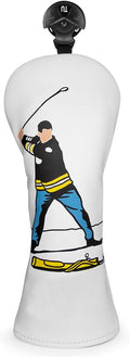Barudan Golf Funny Golf Head Covers Premium Funny Driver Headcover, 3 Wood Headcover (Fairway Wood Head Cover), Hybrid Headcover fits for All Brand