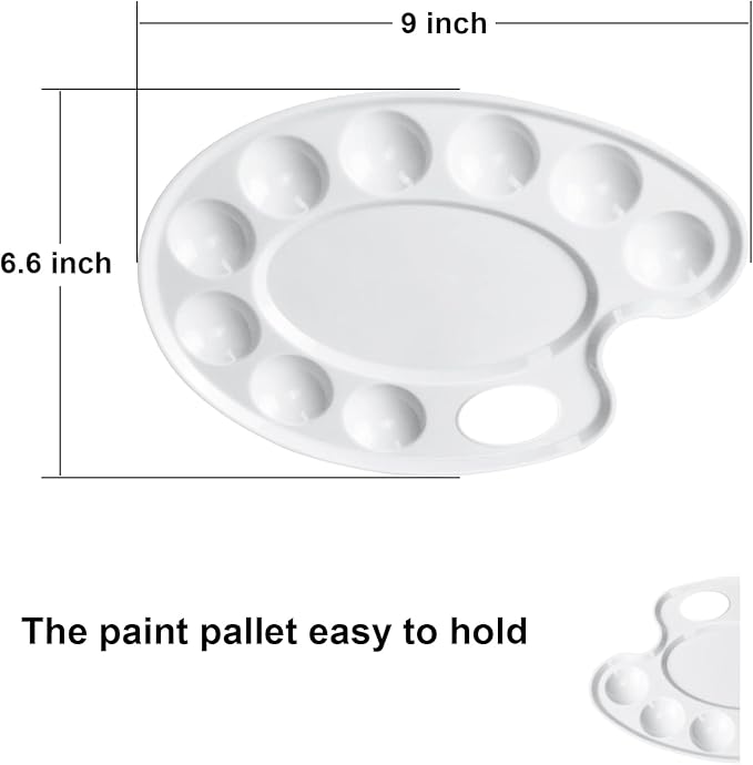 Hulameda Update 30pcs Paint Tray Palettes, Plastic Paint Tray Palette, Paint - Image 2