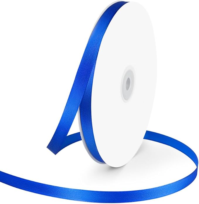 3/8" Wide x 100 Yards Single Face Polyester Satin Ribbon, Satin Ribbon by KMERLIFE