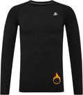 DEVOROPA Youth Boys Compression Thermal Shirt Long Sleeve Kids Fleece Baselayer Soccer Baseball Undershirt Slim/Regular/Husky