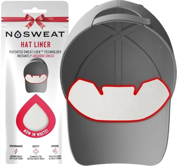 Golf Hat Sweat Liner | PGA Tour Licensed | Prevents Stains & Odor | Made in The USA - 3 | 6 | 12 | 25 Pack