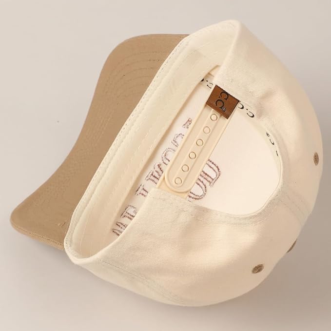 MIRMARU Two-Tone Vintage Canvas Trucker Hats for Men & Women, Adjustable Size Baseball Caps with Trendy Embroidered Design