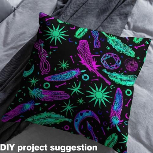 jejeloiu Halloween Crow Upholstery Fabric Soft 3 Yards