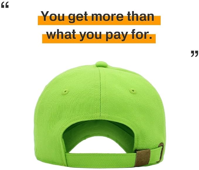 KBETHOS Classic Unisex Cotton Adjustable Low Crown Baseball Cap – Plain Dad Hat