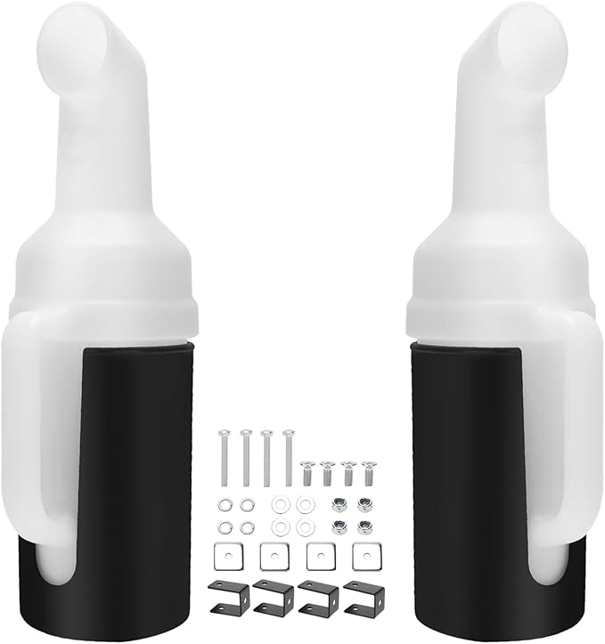 Roykaw Golf Cart Sand Bottle Sand Pot with Holder Universal Divot Filler Sand Bottle Compatible with EZGO, Club Car and Yamaha Models, Large Volume & No Drilling Required, Included Mounting Components