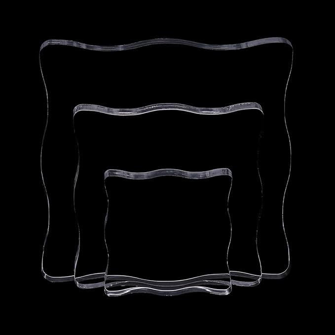 3-Piece Clear Acrylic Stamp Blocks by QIMOO