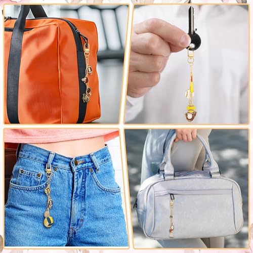 Tondiamo 266 Pcs Football Keychain Making Kit Gold DIY Keychain Craft Gift