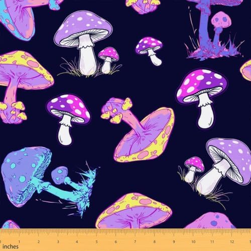 jejeloiu Mushroom Fabric by The Yard Soft 5 Yards