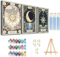 Axquilon 3 Pack Framed Paint by Numbers Kit for Adults 8x10in