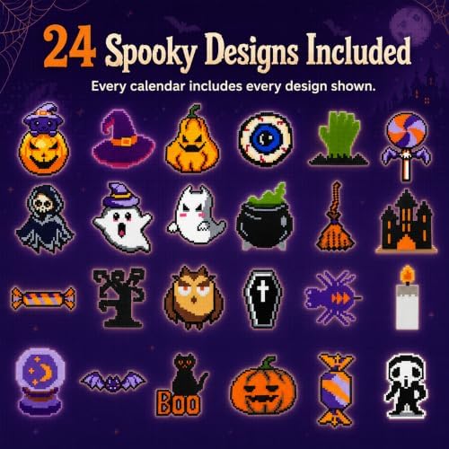 Halloween Fuse Beads Advent Calendar 2026, DIY Bead Craft Kit Blind Box