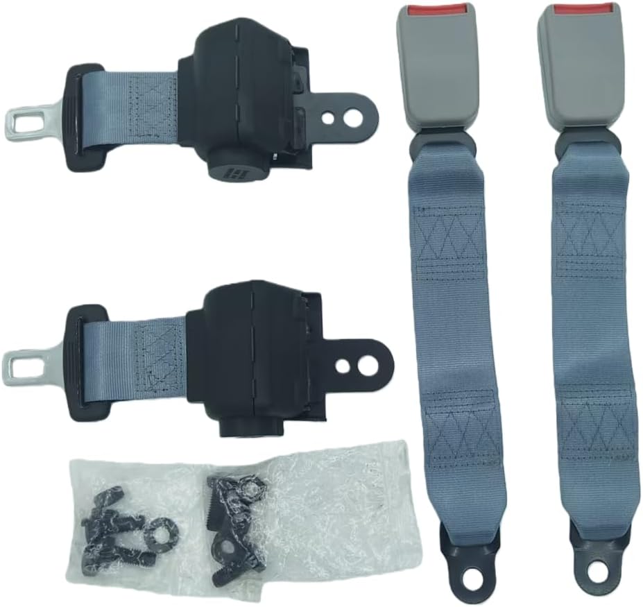 2-Pack Golf Cart Accessories Universal Reinforced Harness Kit, Compatible with EZGO TXT Club Car DS Yamaha Go Kart Forklift Tractor UTV ATV Multiple Models,Easy Installation, Gray