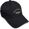 Custom Soft Baseball Hat Embroidered Dad Hat Fish Rainbow Trout Men & Ladies Baseball Cap Cotton