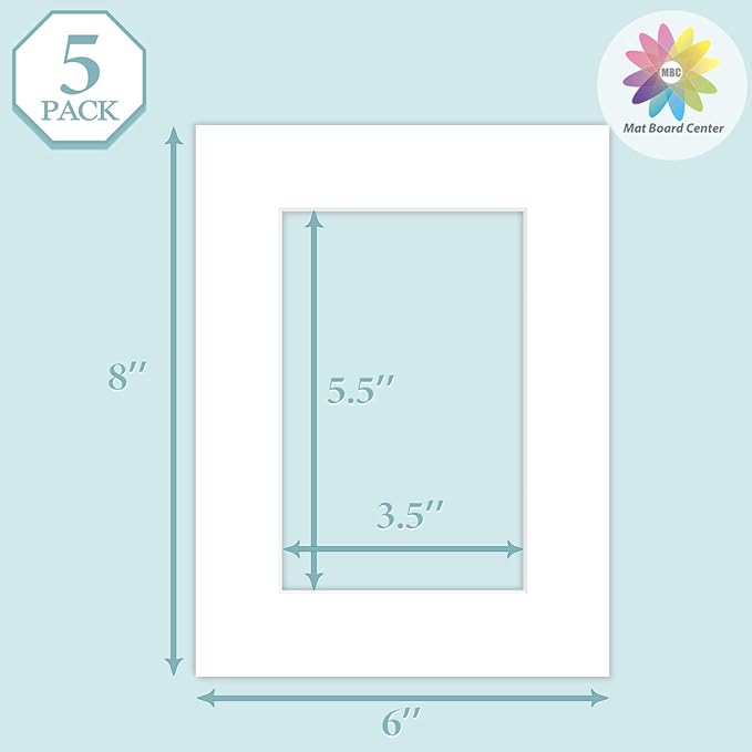 MBC Mat Board Center, 5 Pack 6x8 - Image 3