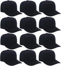 ZH 12 PC 5 Panel Baseball caps, Bulk Baseball caps, Customizable DIY Design, Wholesale Caps, One-Size-Fits-All