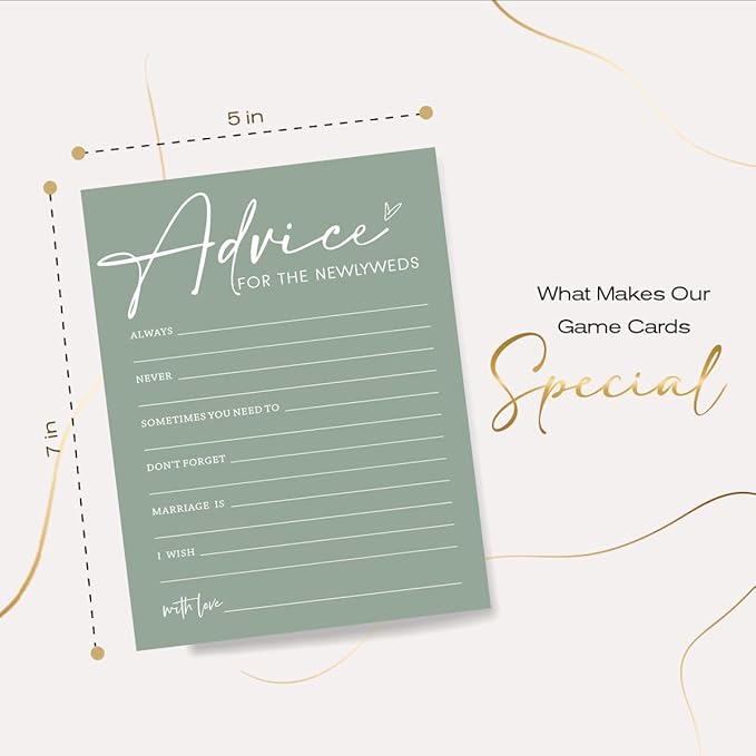 Bridal Shower Games Cards, Advice - Image 2