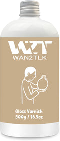 500ml Air Dry Clay Glaze, Waterproof and Scratch Resistant, Design by WAN2TLK