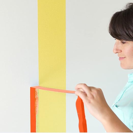 Orange Painters Tape, 1 inch x 60 Yards x 5 Rolls - Image 3
