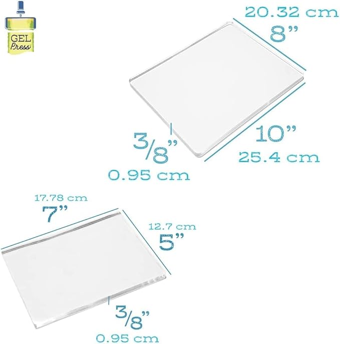 Gel Press Monoprinting Print Plates – 8” X 10” + 5” X 7” Gel Plate Value Pack - Image 5