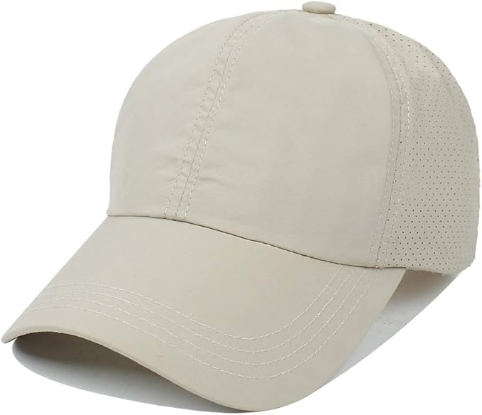 Criss Cross Hat Washed Distressed Baseball Cap Ponytail Hat High Messy Bun Ponycap for Women
