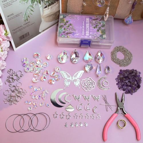 WASTROYAL 400pcs Sun Catcher Kits for Adults DIY Suncatcher Making Supplies