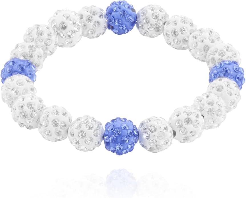 Baseball Bracelet for Women Men Baseball Mom Accessories Essentials Stuff Sparking Bead Bracelet Jewelry Baseballs Sport Fan Bracelet for Sports Game Team