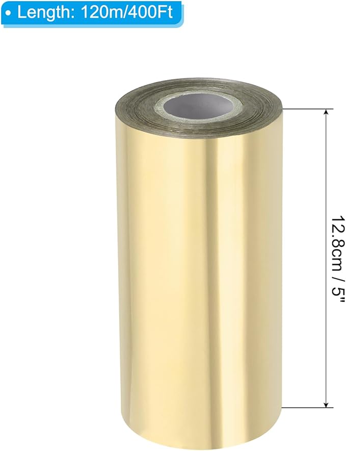 PATIKIL 5"x400Ft Hot Stamping Foil Paper, Heat Transfer Hot Stamping Paper Foil - Image 2