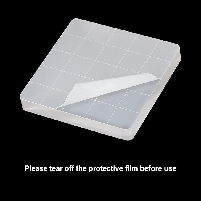 PATIKIL 3"x3" Acrylic Stamp Block - Image 4